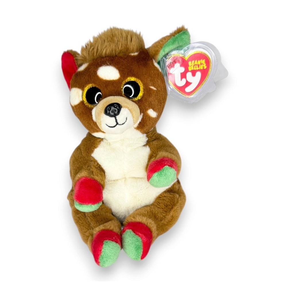 Juno the Reindeer | Festive Forest Friend | Mint Heart Tag TY Beanie Bellie